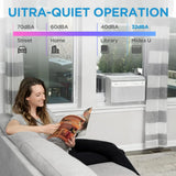 8,000 BTU U Shaped Smart Inverter Window Air Conditioner, Cools up to 350 Sq. Ft., Ultra Quiet with Open Window Flexibility, Works with Alexa/Google Assistant, 35% Energy Savings, Remote Control image 4