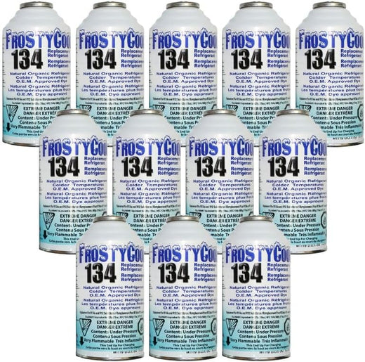 134 AC Replacement Refrigerant for R134a with R134 R12 AC Refrigerant 6oz. (Pack of 12)