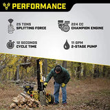 Champion Power Equipment-100251 25-Ton Horizontal/Vertical Full Beam Gas Log Splitter with Auto Return image 3