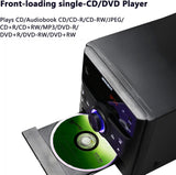 Bluetooth Stereo System, CD Player, Wireless Streaming, MP3, USB, Audio in, FM Radio, 30W, Micro Sound System image 4