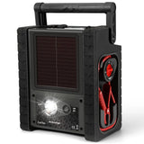 Solar Portable Power Station 2000 Amps Jump Starter, 260 PSI Air Compressor, 12V Car Battery Charger with 400W Inverter Dual AC/DC/USB Output, Emergency Backup Power with Flashlights image 3