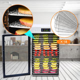 Touch screen 18-Floor Stainless Steel Food Dehydrator, Adjustable Timer and Temperature, 18 Racks, Dryer for Jerky, Meat, Fruits, herbs, tea, sourdough starter and Vegetables and lot more image 3