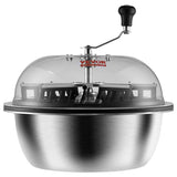 Leaf trimmer, 16-inch trimming bowl, manual flower branch trimmer, equipped with stainless steel blades for rotary trimming, transparent observation cover, foldable herb drying rack and handheld trimmer are all included. image 3