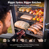 30-inch electric oven | Built-in meat detector and outdoor-specific stand | Up to 6 times longer baking time, adjustable side spice loader | With a 725 square inch cooking area, it can achieve more baking effects image 4