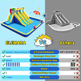 20.66x16.4FT Inflatable Water Slide for Big Kids, Water Park for Kids Backyard with Large Double-Layer Pool,3 Extra-Long Slides,Climbing Wall, 2 Water Cannons, Water Spraying, 750W Air Blower image 4
