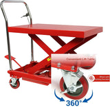 Hydraulic Lift Table Cart – 31" Lift Height, Double Scissor Design with 4 Wheels & Non-Slip Pad for Material Handling image 2