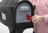 Classic Black Plastic Mailbox image 4