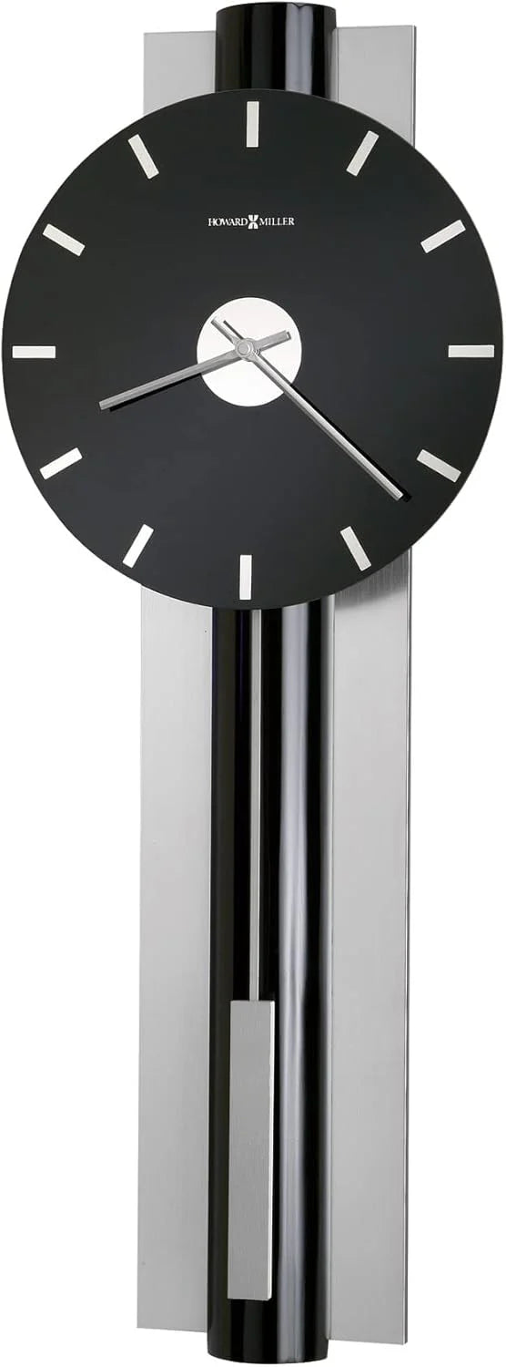 Wall-mounted clock, quartz movement, battery-powered, pointer-style analog display, rectangular pendulum, decorative sturdy frame, nickel-plated surface, wall-mounted installation, perfect home decoration alarm clock