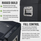 12V Car Fridge 50L 12/24V DC 110-240V AC Portable Freezer Compressor Cooler 0 H-50 H 3-Year Warranty image 4