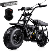 Mini Dirt Bike GMB100, 99 CC Gas Powered Mini Bike 4 Stroke 3HP, Off Road Mini Bikes for Kids and Adult, Trail Bike Up to 24 Mph, Weight Support Up to 185 LBS (Black) image 2