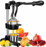 Citrus juicer | Extra-large commercial-grade manual press | Heavy-duty countertop orange juice extractor (with stainless steel cup) (black) image 3