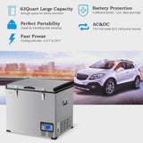 Costway 63-Quart Portable Electric Car Cooler Refrigerator / Freezer Compressor for RVs Camping image 2
