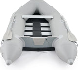 7.5ft Inflatable Dinghy Boat, 2 Person 660lb Transom Sport Tender Boat with Pump Aluminum Oars Floor, Heavy Duty Inflatable Raft Kayak for Adults image 3