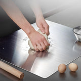 316 Stainless Steel Cutting Board,Cutting Boards for Kitchen,Chopping Board,Large Cutting Board for Chopping Meat,Vegetables,Fruits,Cheese 39.37 * 22.83in image 4