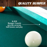 Barrington Billiard 84" Arcade Pool Table with Bonus Dartboard Set, Green image 3