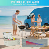 16.8QT Mini Fridge, Syngar Electric Cooler with 2 Plugs for Bedroom, Dorm RV Use, Portable Car Refrigerator for Camping, 60W, 24V/110V,... image 4