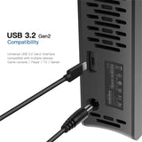 3.5-inch external hard drive, supporting USB 3.2 Gen2 Type-C interface, suitable for PCs, Macs, desktops, laptops, and televisions (black) image 2
