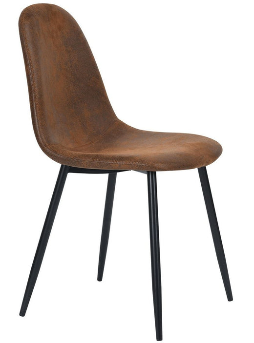 39F Charlton Suede Dining Chair, Brown
