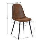 39F Charlton Suede Dining Chair, Brown image 8
