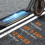 Electric Scooter, 350W Motor, 187Wh/281Wh Battery, 16/19Mph Top Speed, 8.5''Tires, Dual Braking, Folding Scooter image 4