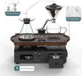 Coffee Alarm Clock Coffee Maker- Black Walnut