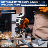 Portable Electric Welding Machine,110V Portable Welder Handheld with IGBT Inverter 5 Variable Current Adjustment,Portable ARC Welder Gun, Fits for 3/32" Wire Rods (Grey) image 3