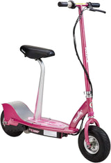 An electric scooter suitable for children over 13 years old - 9-inch inflatable tires, detachable seat, maximum speed of 15 miles per hour, maximum riding time of up to 40 minutes, suitable for users weighing no more than 220 pounds. image 2