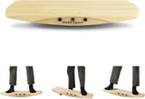 Standing Desk Balance Board Mat | Anti-Fatigue Handcrafted Wooden Wobble Board for Foot, Knee & Back Pain Relief | Simulate Surfing/Skiing/Skateboarding Movements