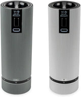 Double-flavor spice grinder Salt grinder - Electric rechargeable series u'Select 15 cm - Pepper grains Salt gem set - 6 preset flour settings