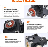 Grass mower chassis gearbox, compatible with John Deere 425, 445, and 455 tractors, suitable for 48-inch, 54-inch, and 60-inch grass mower chassis, replaceable image 3