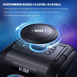 Peak Party Large Bluetooth Speaker - Maximum Volume Amplifier / 12 Custom Low-End Units / Up to 125 Decibels for 6.5-inch x 2 Low-End Speakers / Deepest Bass Effect, Large Portable Wireless Speaker, IPX5 Water Resistance Rating / Microphone Jack / RJ image 2