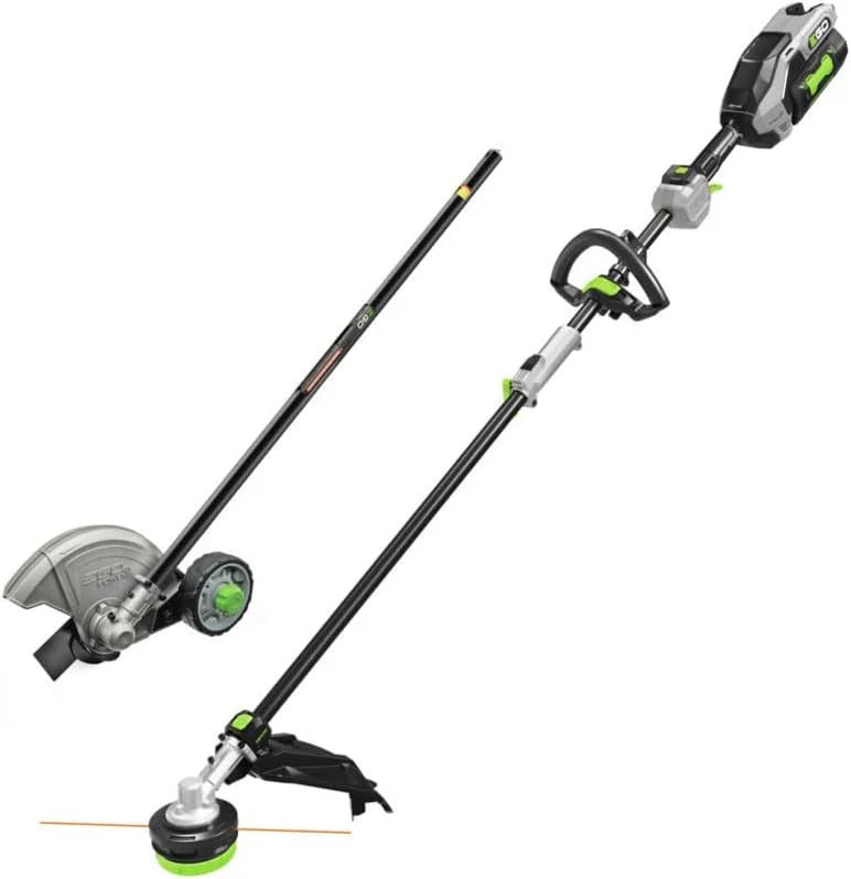 Multi-Head Combo Kit 16-Inch 56-Volt Carbon Fiber String Trimmer with POWERLOAD™ & 8-Inch Carbon Fiber Edger Attachment & 56-Volt Power Head, 4.0Ah Battery and 320W Charger Included