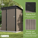 5x3 FT Outdoor Storage Shed for Backyard Garden Patio Lawn image 4