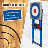 EastPoint Deluxe Steel Frame Axe Throw Target Game Set image 2