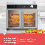 Crisp 'N Bake Air Fryer Toaster Oven Combo, 12 in 1 Countertop Convection Oven Cooks Food Fast, Fits a Whole Pizza or 6 Toast Slices, French Doors with Stainless Steel Finish image 4