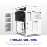 H9 Flow Dual-Chamber ATX Mid-Tower PC Gaming Case image 3