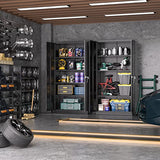 Atripark Metal Storage Cabinet with Lock, 72" Lockable Garage Tool Cabinet with Doors image 3