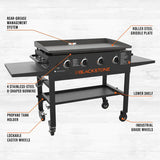 Blackstone 4-Burner 36" Griddle Cooking Station with Side Shelves image 4