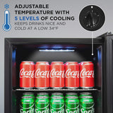 Ivation 101-Bottle Wine Cellar, Freestanding Mini Fridge - Stainless Steel image 4