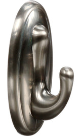 3M Command Large Traditional Decorative Utility Hook, Brushed Nickel