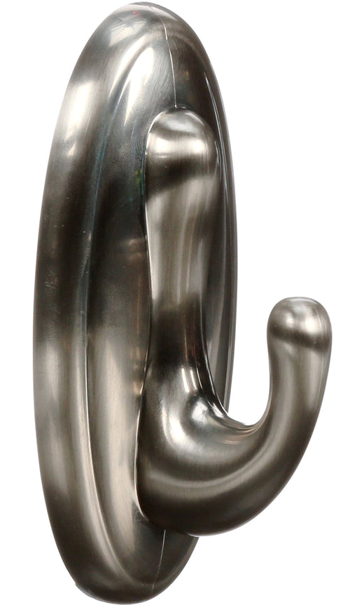 3M Command Large Traditional Decorative Utility Hook, Brushed Nickel