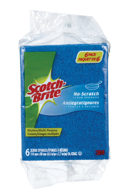 3M Scotch-Brite Non-Scratch All-Purpose Scrub Sponge, 6-pk