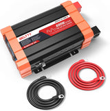 2000W Pure Sine Wave Inverter, Car Power Inverter 12V to 120V AC Converter for RV, Truck, Solar, Outdoor with Dual AC and 20A Socket, 5V 2.1A USB, Surge 4000W, Hardwire Port, Remote Controller image 3