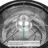 16-inch blade trimmer, using a twisted rotation cutting method, suitable for trimming plant buds and flowers. Equipped with upgraded gears, with sharp blades (2 serrated blades and 2 straight blades) image 4