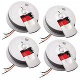 i4618 4-Pack Hardwired Smoke Alarm with Ionization Sensor, 120V AC, 9V Battery Backup image 2