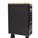 Heavy Duty 61 in. W x 23 in. D 15-Drawer Mobile Workbench with Solid Wood Top image 4