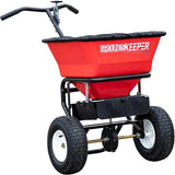 Buyers Products 3039632R Grounds Keeper Commercial Walk Behind Push Spreader, 100lb Capacity, For Salt, Ice & Snow Melt, Included Grate & Cover With Enclosed Gearbox for Protection image 4