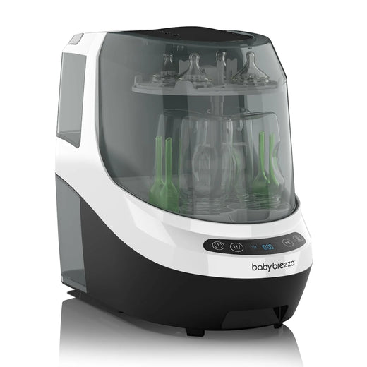 Baby Bottle Washer Pro - Baby Bottle Washer, Sterilizer Dryer - All in One Machine Cleans Bottles, Pump Parts, & Sippy Cups - Replaces Hand Washing, Bottle Brushes and Drying Racks-Brezza
