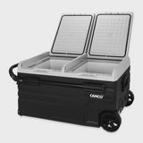 Camco CAM-750 75-Liter Portable Compact Fridge/Freezer | Features Bluetooth Capable Remote Access 2 Compartments w/Dual Zone Cooling | Adjusts... image 2