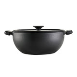 4.8 Qt Utsava Pre-Seasoned Cast Iron Kadai with Lid